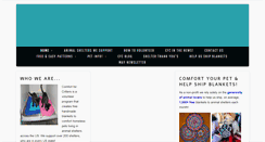 Desktop Screenshot of comfortforcritters.org